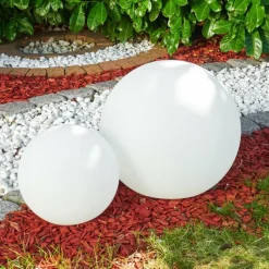 hofstein Set de boules lumineuses Arslev Blanc, 2 lumières