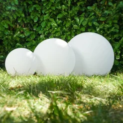 hofstein Set de boules lumineuses Arslev Blanc, 3 lumières