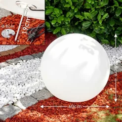 hofstein Set de boules lumineuses Arslev Blanc, 3 lumières