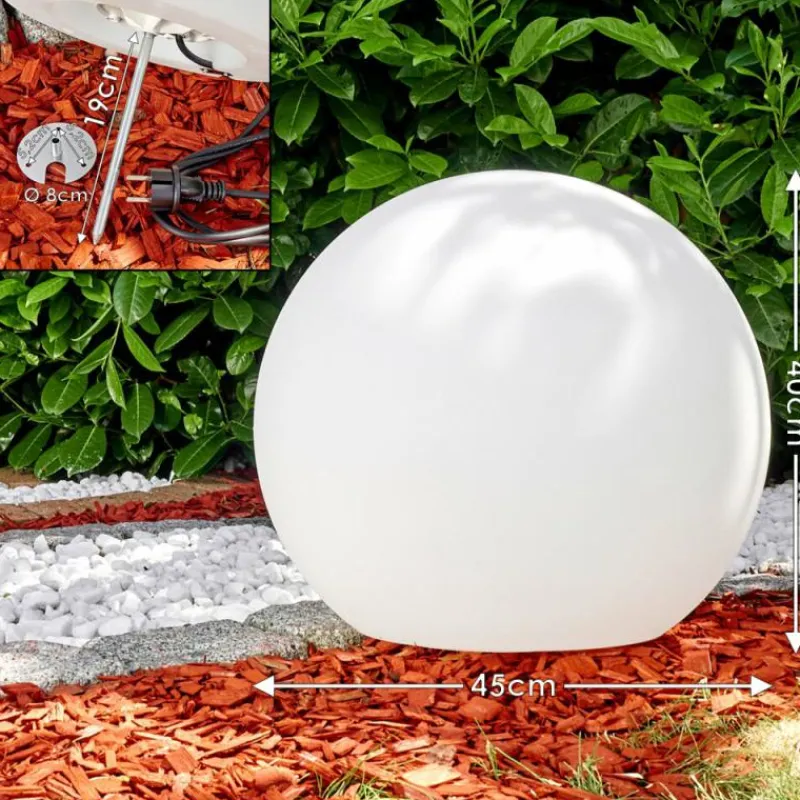 hofstein Set de boules lumineuses Arslev Blanc, 3 lumières