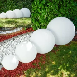 hofstein Set de boules lumineuses Arslev Blanc, 4 lumières