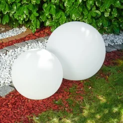 hofstein Set de boules lumineuses Arslev Blanc, 2 lumières