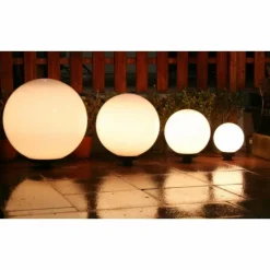 hofstein Set de boules lumineuses 20, 30, 40 et 50 cm Blanc, 4 lumières
