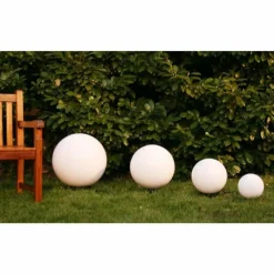 hofstein Set de boules lumineuses 20, 30, 40 et 50 cm Blanc, 4 lumières