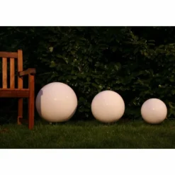 hofstein Set de boules lumineuses 30, 40 et 50 cm Blanc, 3 lumières