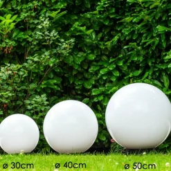 hofstein Set de boules lumineuses Miau Blanc, 3 lumières