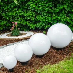 hofstein Set de boules lumineuses Miau Blanc, 4 lumières