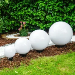 hofstein Set de boules lumineuses Miau Blanc, 4 lumières