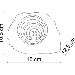Luminaires Globo Lighting Set de lampes rocaille Globo SOLAR LED Gris, 3 lumières