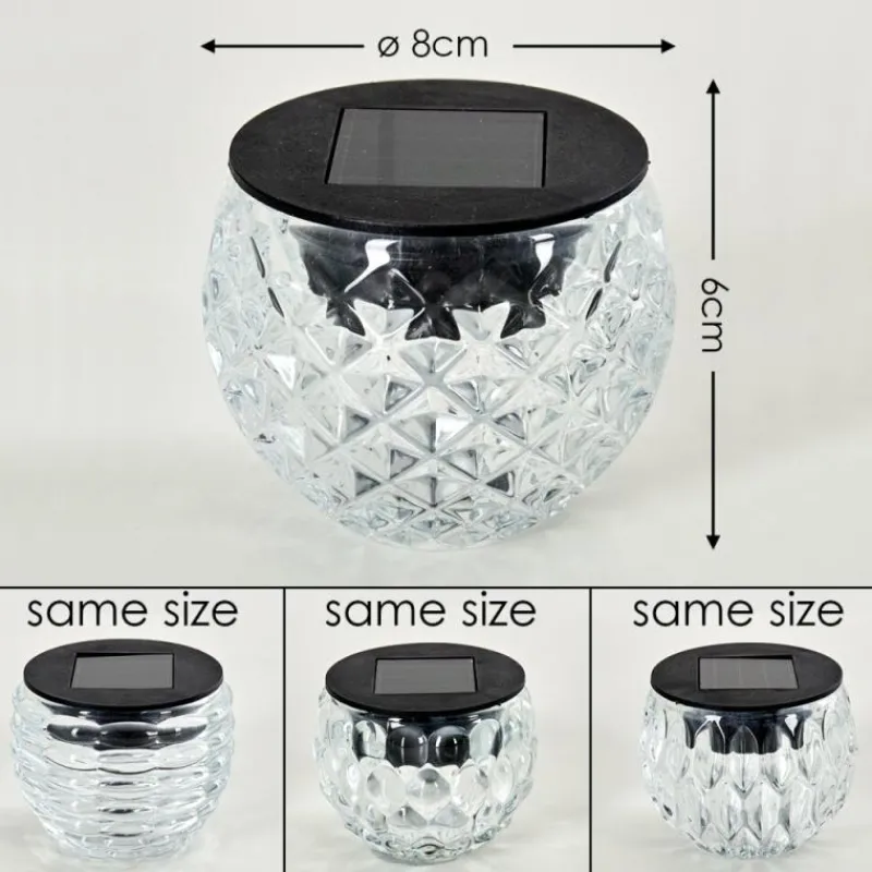 hofstein Set de lampes solaires Benson LED Noir, 1 lumière