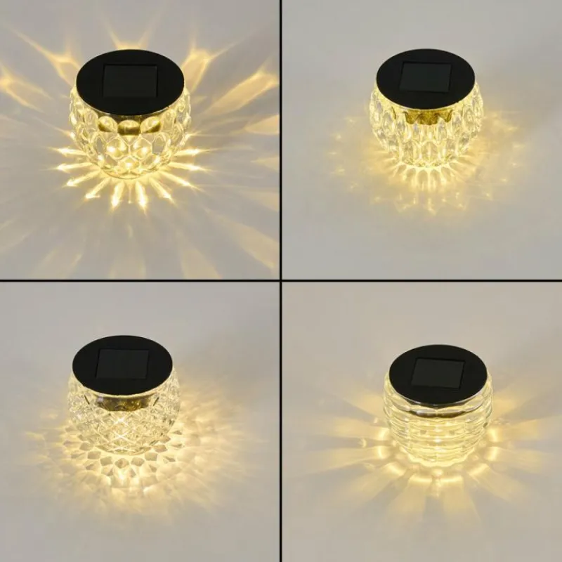 hofstein Set de lampes solaires Benson LED Noir, 1 lumière