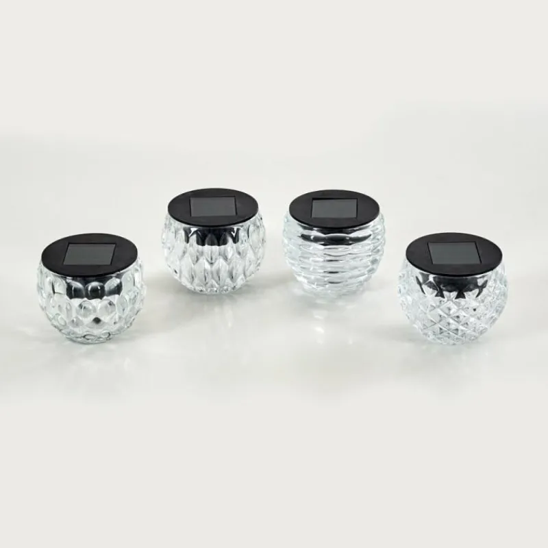 hofstein Set de lampes solaires Benson LED Noir, 1 lumière