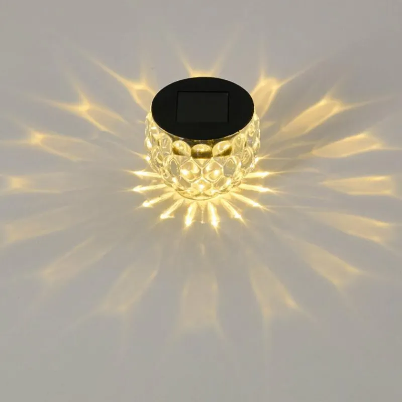 hofstein Set de lampes solaires Benson LED Noir, 1 lumière