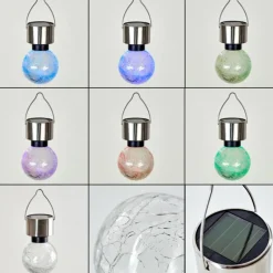 hofstein Set de lampes solaires Falco LED Argenté, 1 lumière