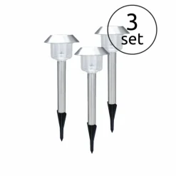 Luminaires Globo Lighting Set de lampes solaires Globo SOLAR LED Acier inoxydable, 1 lumière