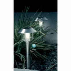 Luminaires Globo Lighting Set de lampes solaires Globo SOLAR LED Acier inoxydable, 1 lumière