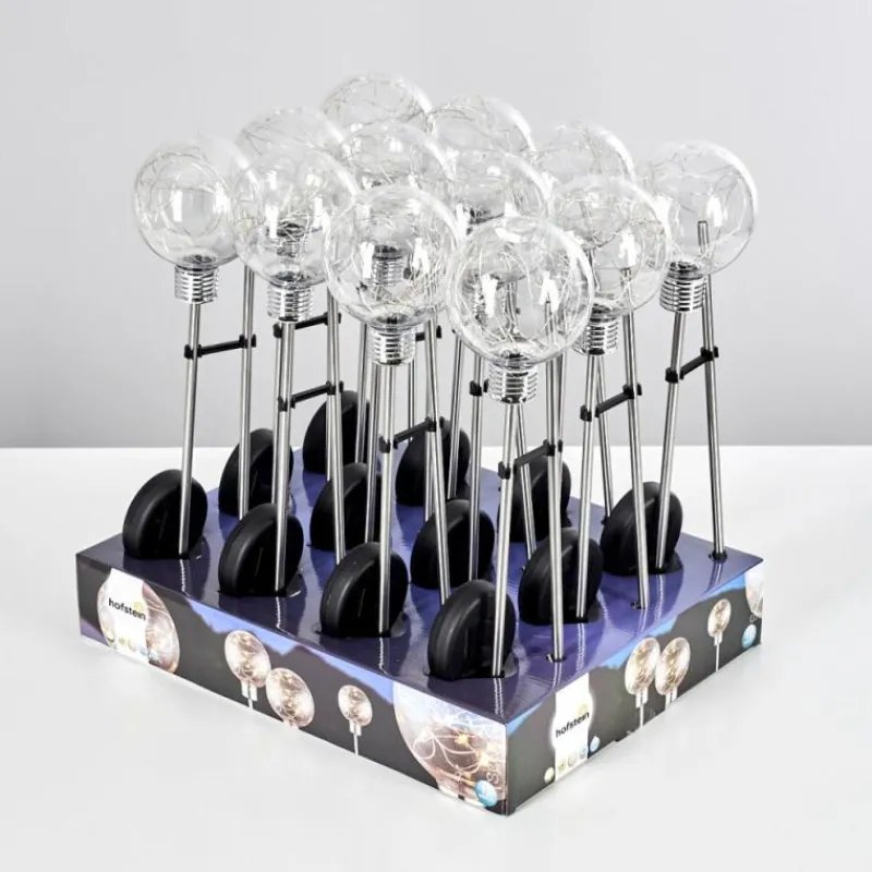 Lampes À Boules-hofstein Set de lampes solaires Hilda LED Chrome, 20 lumières