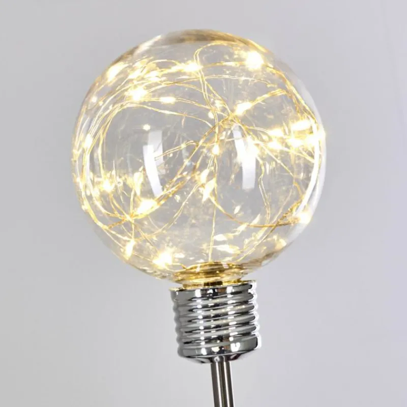 Lampes À Boules-hofstein Set de lampes solaires Hilda LED Chrome, 20 lumières