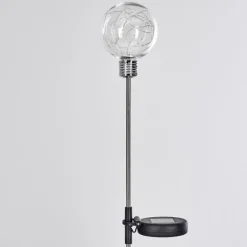 Lampes À Boules-hofstein Set de lampes solaires Hilda LED Chrome, 20 lumières