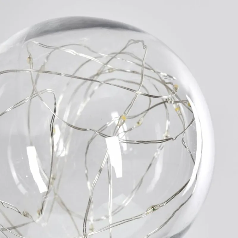 Lampes À Boules-hofstein Set de lampes solaires Hilda LED Chrome, 20 lumières