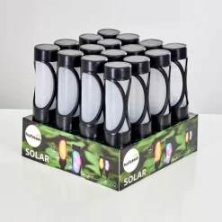 hofstein Set de lampes solaires Lakeland LED Noir, 1 lumière