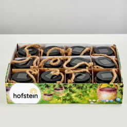 hofstein Set de lampes solaires Maastricht LED Noir, 1 lumière