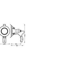 Luminaires Ledvance Set Spot encastrable au plafond LED Blanc, 5 lumières* Luminaires Encastrés
