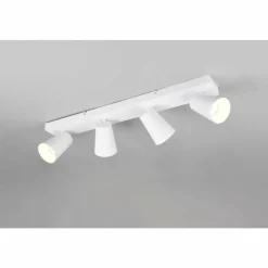 Lampes Dorées-Luminaires Trio Sharp Spot de plafond Blanc, 4 lumières
