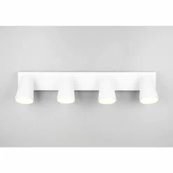 Lampes Dorées-Luminaires Trio Sharp Spot de plafond Blanc, 4 lumières
