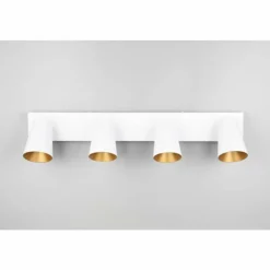Lampes Dorées-Luminaires Trio Sharp Spot de plafond Blanc, 4 lumières