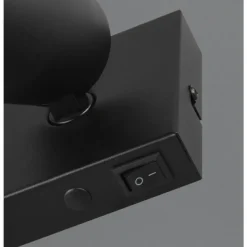 Lampes Dorées-Luminaires Trio Sharp Spot de plafond Noir, 1 lumière