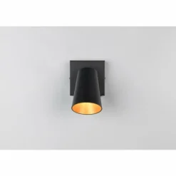 Lampes Dorées-Luminaires Trio Sharp Spot de plafond Noir, 1 lumière
