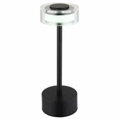 Suspension Verre Fumé-Luminaires Globo Lighting Shira Lampe à poser LED Noir, 1 lumière