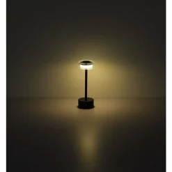 Suspension Verre Fumé-Luminaires Globo Lighting Shira Lampe à poser LED Noir, 1 lumière