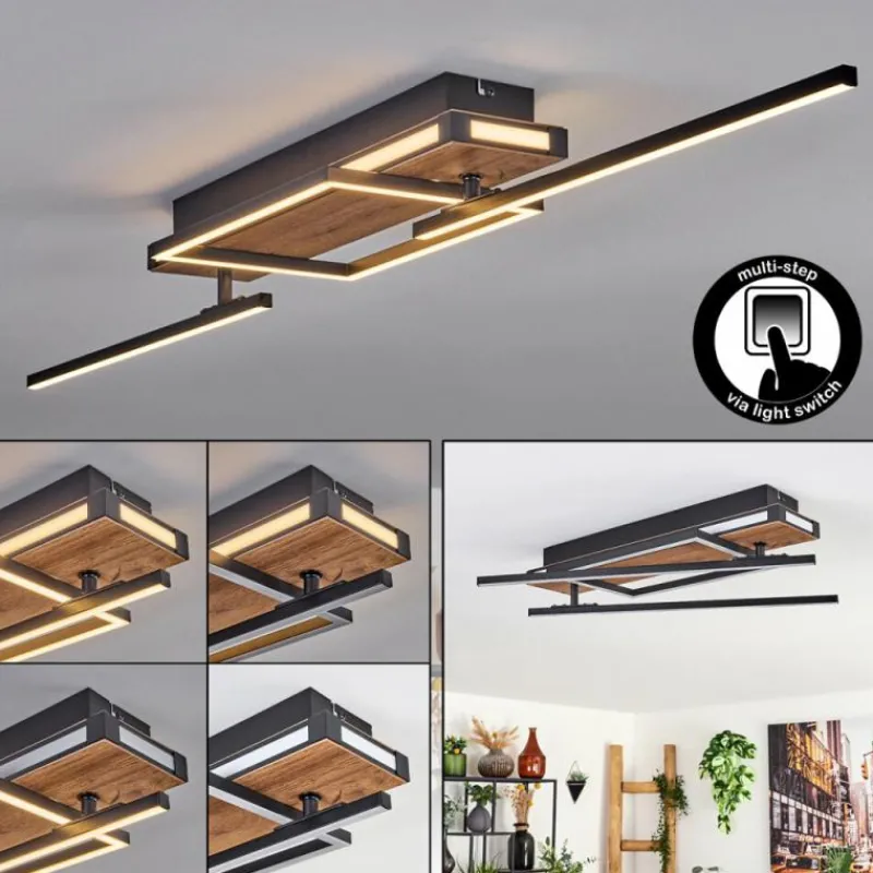 hofstein Sigersvik Plafonnier LED Écru, Noir, 1 lumière