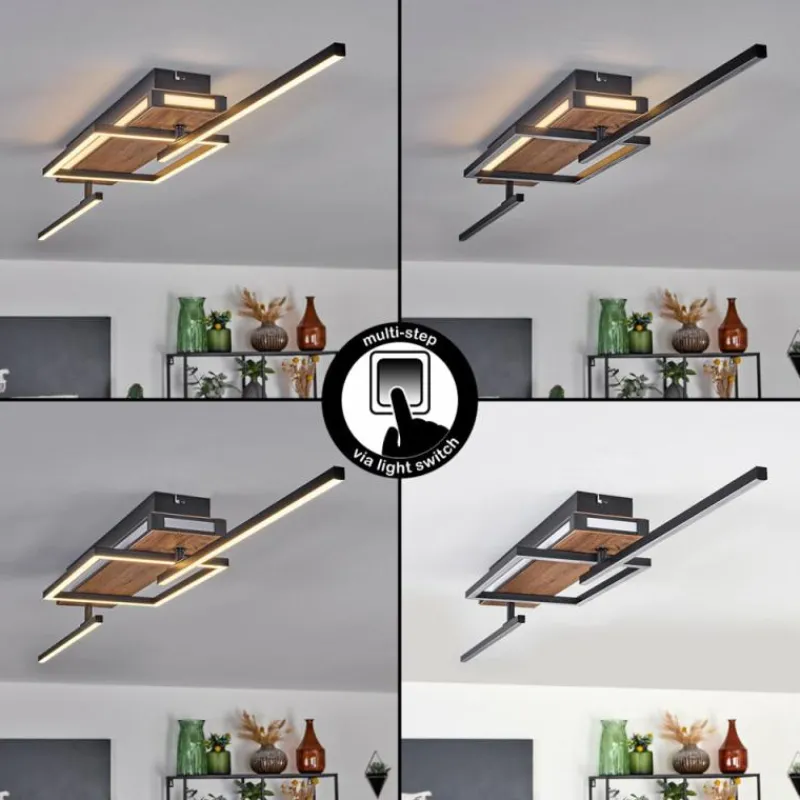 hofstein Sigersvik Plafonnier LED Écru, Noir, 1 lumière