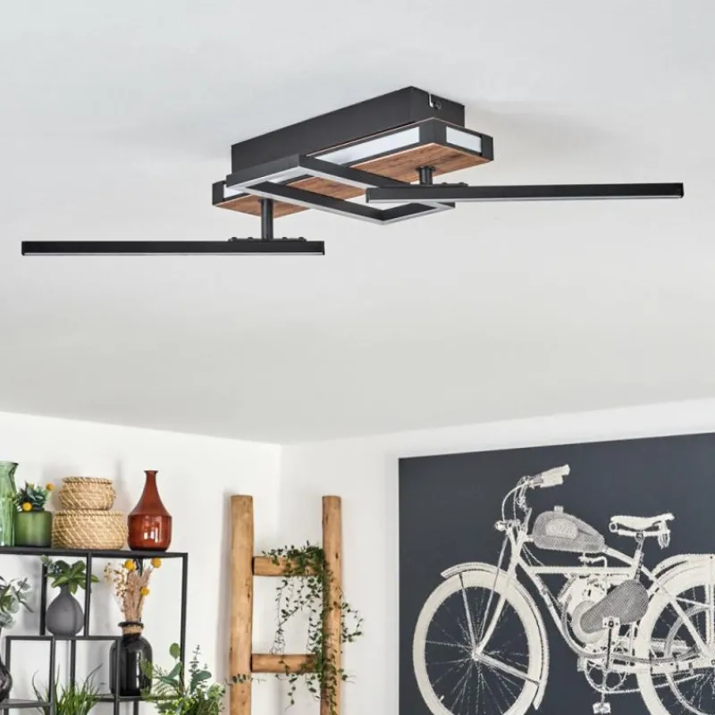 hofstein Sigersvik Plafonnier LED Écru, Noir, 1 lumière