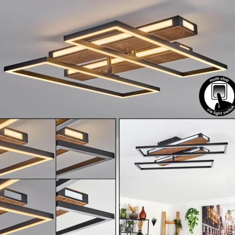 hofstein Sigersvik Plafonnier LED Écru, Noir, 1 lumière