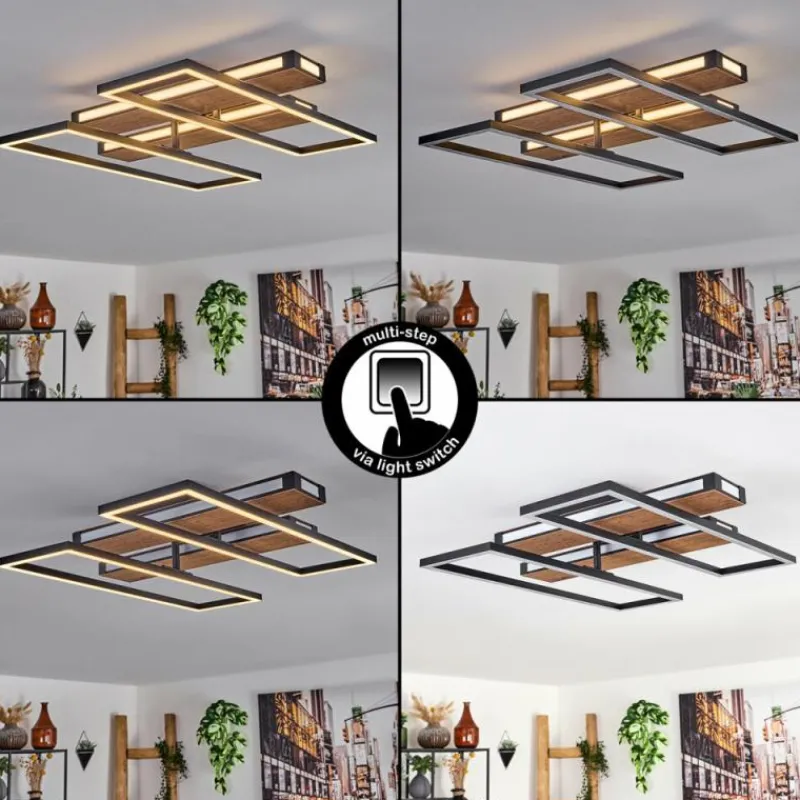 hofstein Sigersvik Plafonnier LED Écru, Noir, 1 lumière