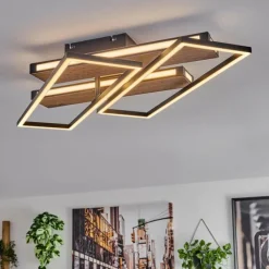 hofstein Sigersvik Plafonnier LED Écru, Noir, 1 lumière