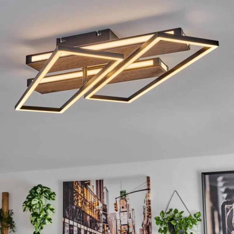 hofstein Sigersvik Plafonnier LED Écru, Noir, 1 lumière