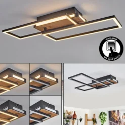 hofstein Sigersvik Plafonnier LED Écru, Noir, 1 lumière