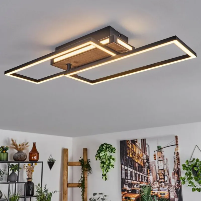 hofstein Sigersvik Plafonnier LED Écru, Noir, 1 lumière