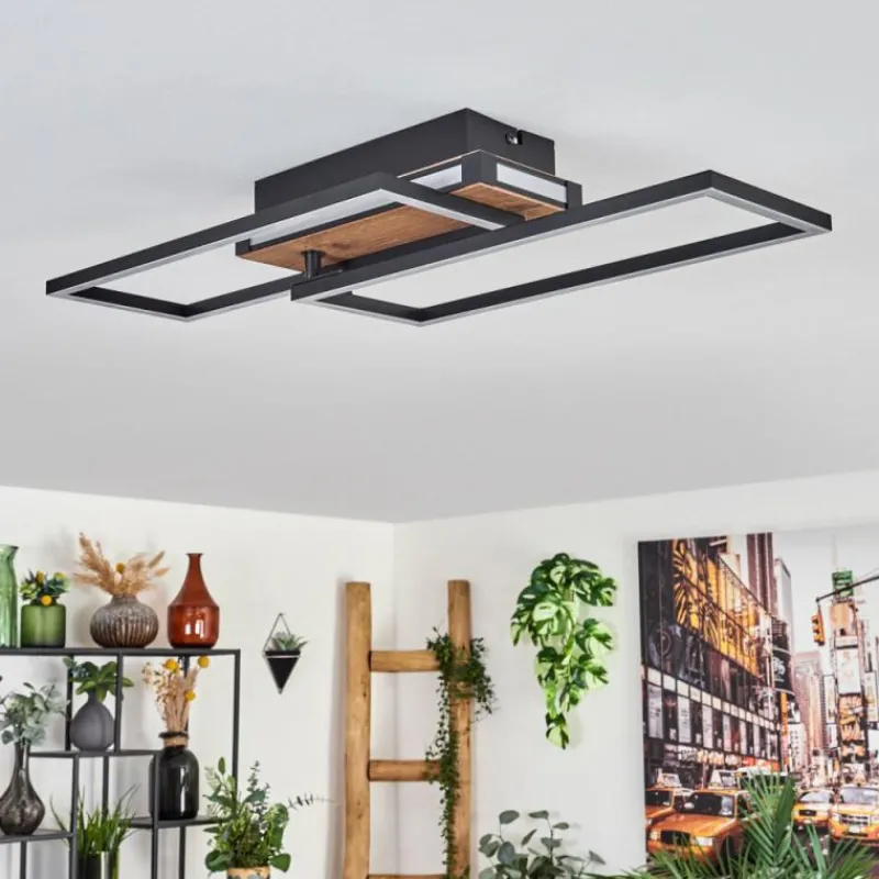 hofstein Sigersvik Plafonnier LED Écru, Noir, 1 lumière