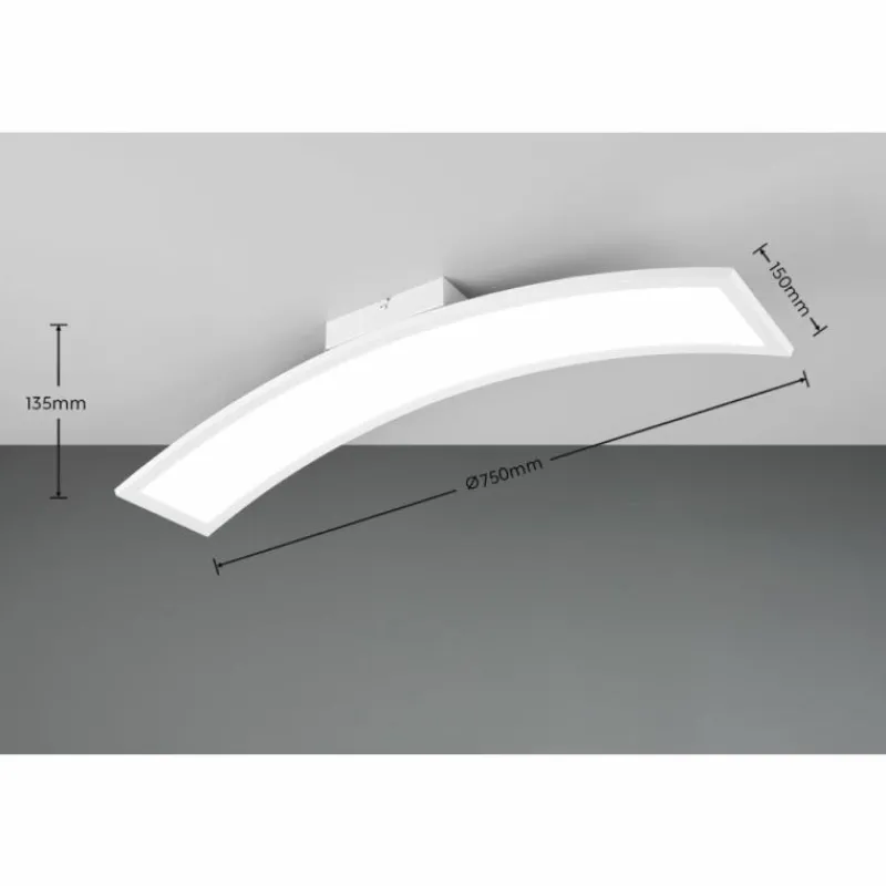 Luminaires Reality Sigma Plafonnier LED Blanc, 1 lumière* Éclairage Led