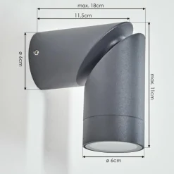 hofstein Silkeborg Lampe murale d´extérieur Anthracite, 1 lumière