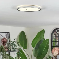 hofstein Simonstorp Plafonnier, Panel LED Argenté, Blanc, 1 lumière