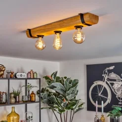 hofstein Skads Plafonnier Écru, Noir, 3 lumières