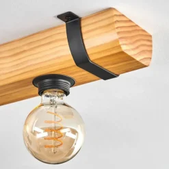 hofstein Skads Plafonnier, Spot de plafond Écru, Noir, 2 lumières