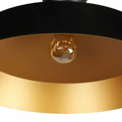 Lampes Dorées-Luminaires Steinhauer Skandina Suspension Or, Noir, 1 lumière